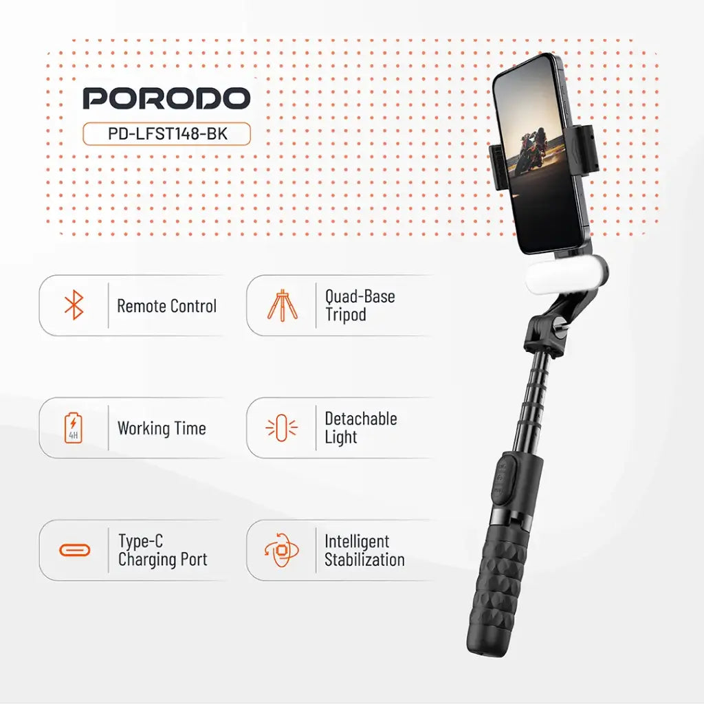 Porodo QuadBase Gimbal Stabilizer