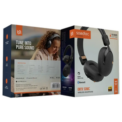 PDSTWLEP053BK | Porodo Soundtec Onyx Sonic Wireless Headphone | Black