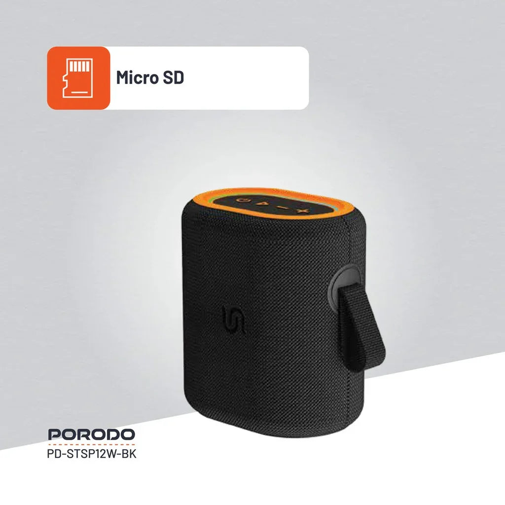 PD-STSP12W-BK , Porodo Soundtec TWS Speaker 12W - Black
