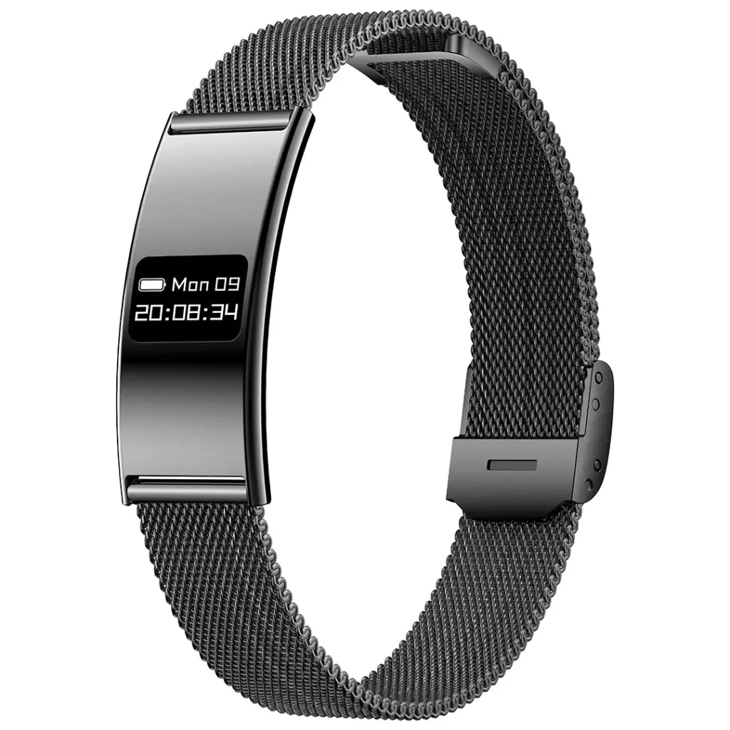PDB8 | Porodo Trackfit Plus Smart Bracelet Fitness Tracker With Display App | Black - GulfStore.com