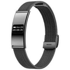 PDB8 | Porodo Trackfit Plus Smart Bracelet Fitness Tracker With Display App | Black - GulfStore.com