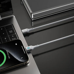 PDDC27SL | Porodo Usb C To Lightning Pd Charging & Data cable 1M | Silver - GulfStore.com