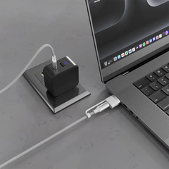 PDCBL0039 | Porodo 2-In-1 Cable Magsafe 3 Charging Cable With USB-C To USB-C 1.2M | White - GulfStore.com