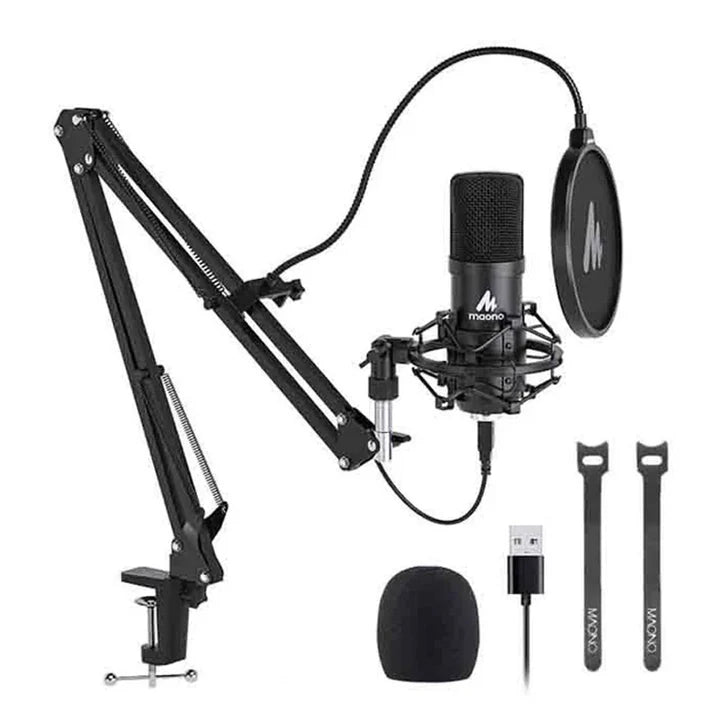 Maonocaster AU-A04 Professional Podcaster USB Microphone - Black