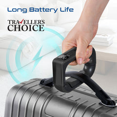 InstaScale-50.Black | Promate | Comfort-Grip High Precision Digital Handheld Luggage Scale • 50Kg Max Capacity | Black