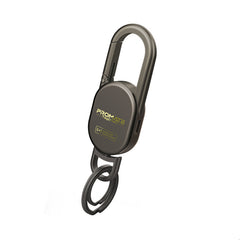 PROMATE TagChain.Titanium | PROMATE Smart Carabiner Keychain w/ Apple Find My Precision Locator • Rechargeable Battery | Titanium - GulfStore.com