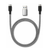 Proper Q8 Cable -  USB C to C Quicksilver 1M + USB C to USB A Converter