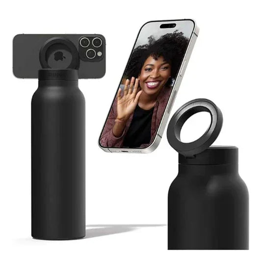 RINGO - WATER BOTTLE - 32 OZ - SCREW LID / BOOSTER RING - BLACK