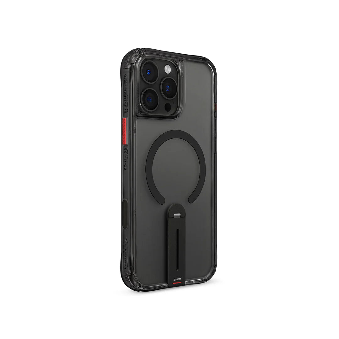 SKINARMA IPHONE 16 PRO HELIX MAG-CHARGE 360° ROTATING STAND - BLK
