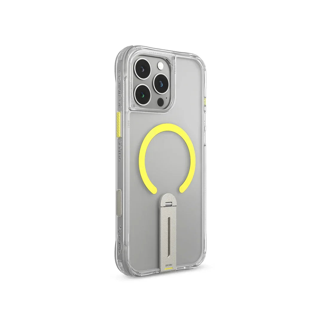 SKINARMA IPHONE 16 PRO HELIX MAG-CHARGE 360° ROTATING STAND - CLR