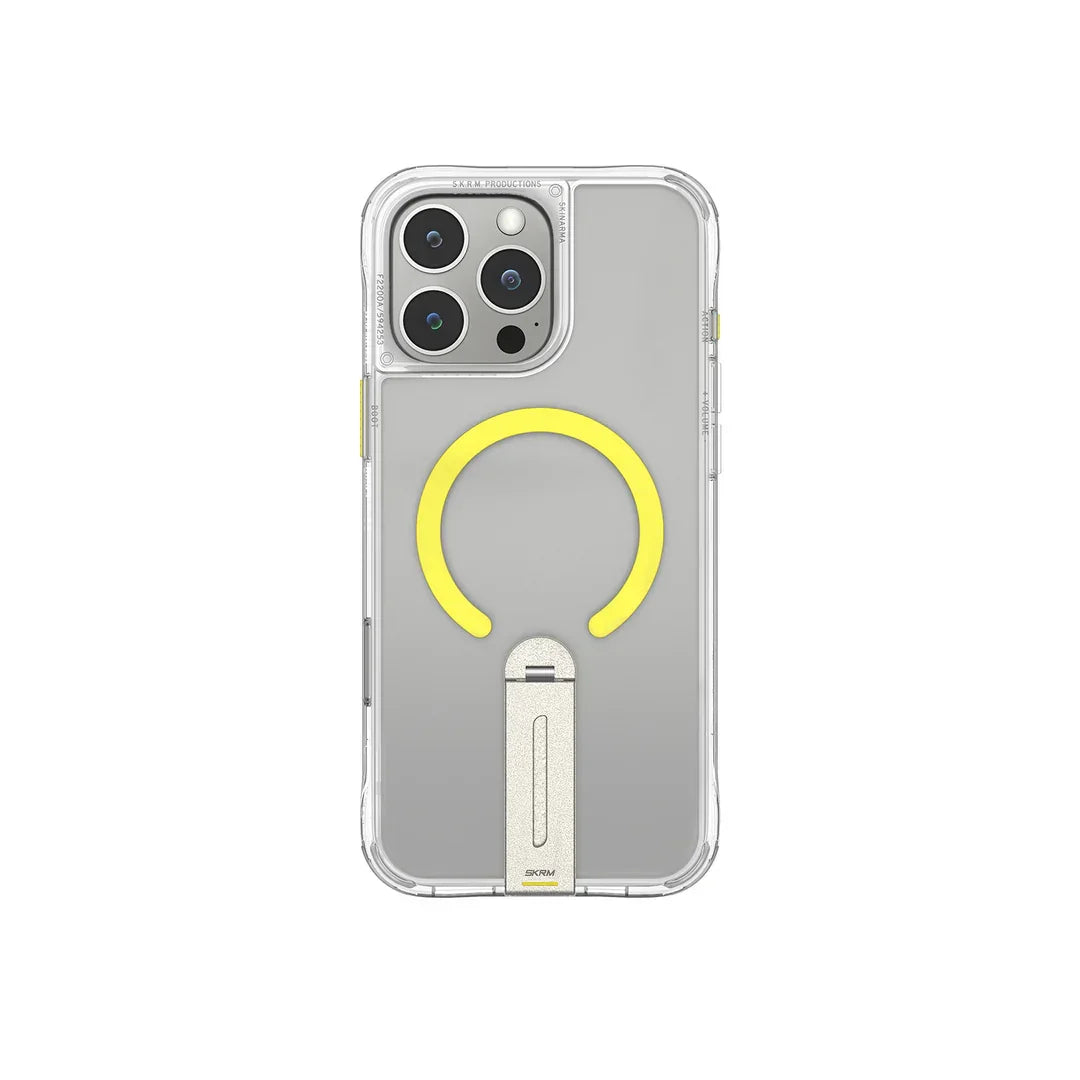 SKINARMA IPHONE 16 PRO HELIX MAG-CHARGE 360° ROTATING STAND - CLR