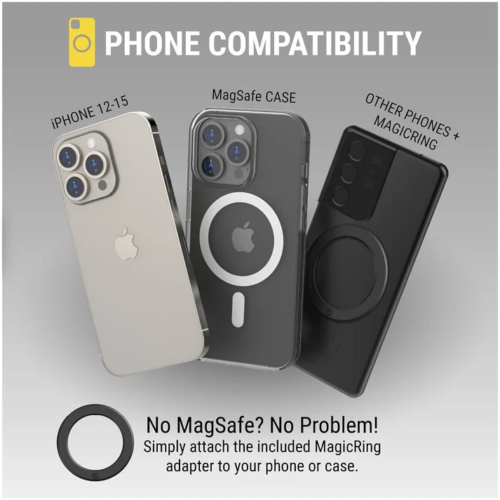 Scosche - MagicMount Dash/Vent Magsafe Mount For Most Cell Phones - Black