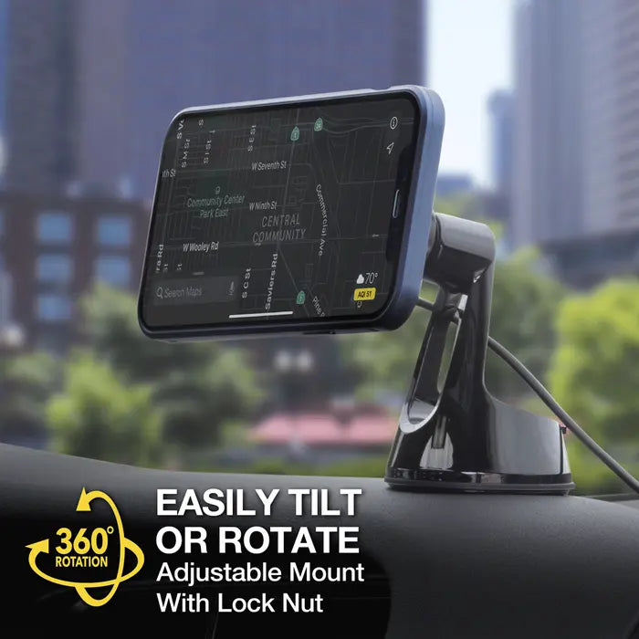 Scosche MagicMount™ Pro Charge5 Window/Dash Magsafe/Universal Wireless Charger