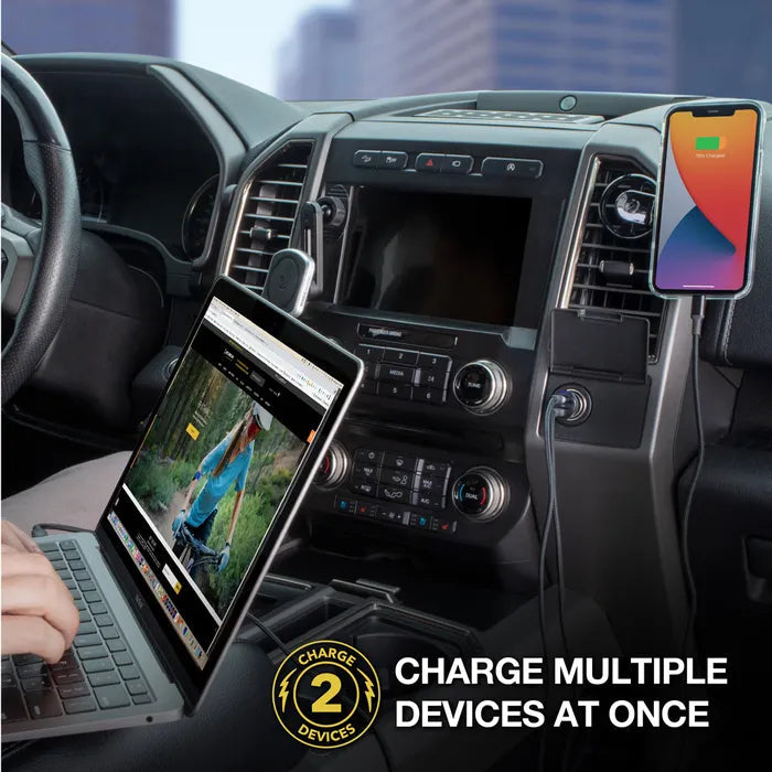 Scosche Dual USB Type-C Fast Car Charger 60W