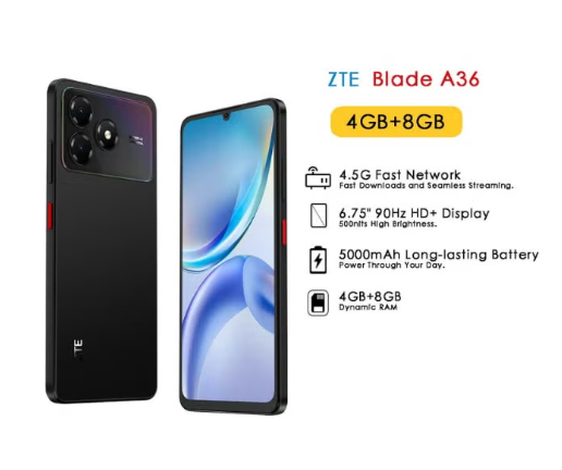 ZTE BLADE A36 4G 4+8GB/64GB - Nebula Black