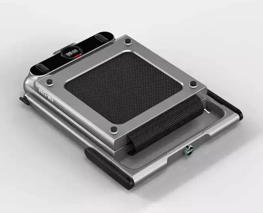 HSM Foldable Walking Pad Treadmill for Home Fitness 120Kg Max User Weight - Silver