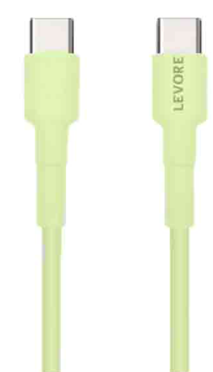 Levore Cable C-C 60W Silicone Cable IM LCS312 - Green