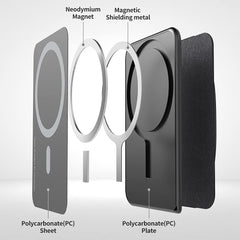 SMA-SPCH-GRIP-BK-US | Sinjimoru M-BGrip 3 in 1 Magnetic Wallet & Phone Grip Stand for MagSafe | Black
