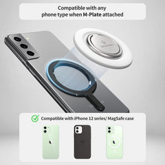 Sinjimoru M-Ringo Magnetic Phone Ring Holder for Apple MagSafe Case , Metallic Black , SMA-RING-MINI-MB-US - GulfStore.com