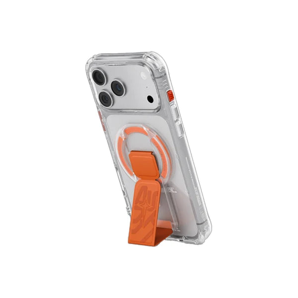 SK-ARCHXE-PHAORG | SKINARMA MAGNETIC SMART GRIP-STAND ARCH XE PHAZE | PC + Synthetic Leather | Orange
