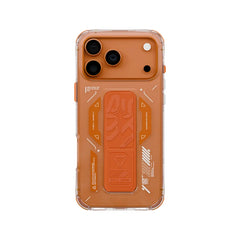 SkinArma |SK-2025IPP6.9-HELIO-ORG| جراب Helio Mag Safe وحامل مسكة | لهاتف iPhone 17 Pro Max، 6.3 بوصة، 2025 | برتقالي