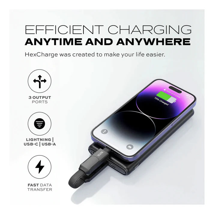 Statik | PUP-0530-BLK | Statik HexCharge Cable 4in1