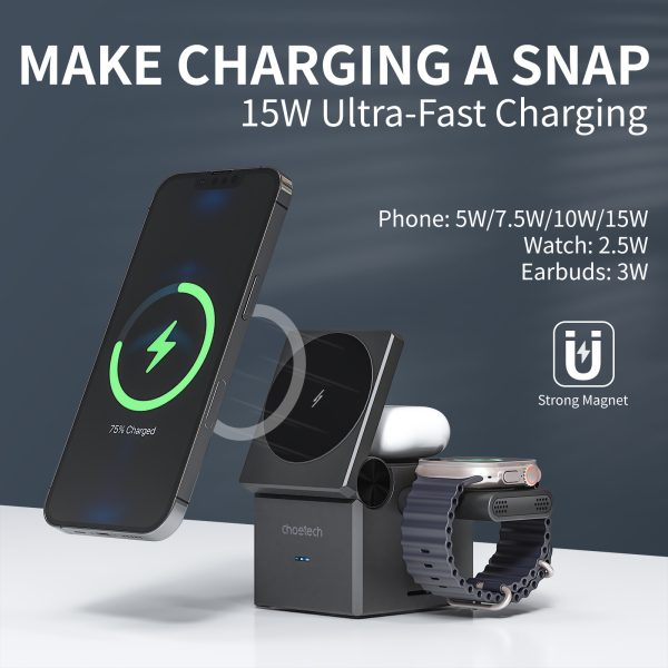 CHEOTECH MAGNETIC WIRELESS CHARGER 3IN 1 - T632-F