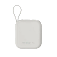AMAZINGTHING | 17943 | THUNDER Go 10000Mah Power Bank With Built-In 2 Usb-C Cables | Gray - GulfStore.com