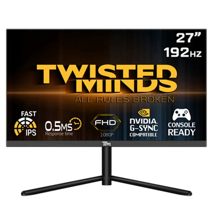 Twisted Minds 27'' Flat ,FHD 192Hz, Fast IPS, 1ms, HDMI2.1, HDR Gaming Monitor