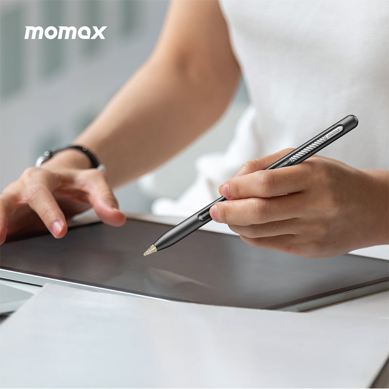 Momax Mag.Link Pro Magnetic Charging Active Stylus Pen (Space Grey) - TP9EPRO