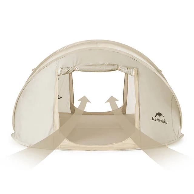 [6927595784372] Naturehike 3-4 hand pop up automatic tent - Apricot