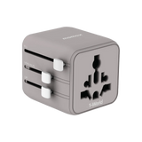 UA19E| Momax  1-World Travel Adaptor  | Gray - GulfStore.com