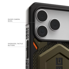 UAG iPhone 18/17 Pro Max Monarch Pro Kevlar Case | Kevlar Element Green