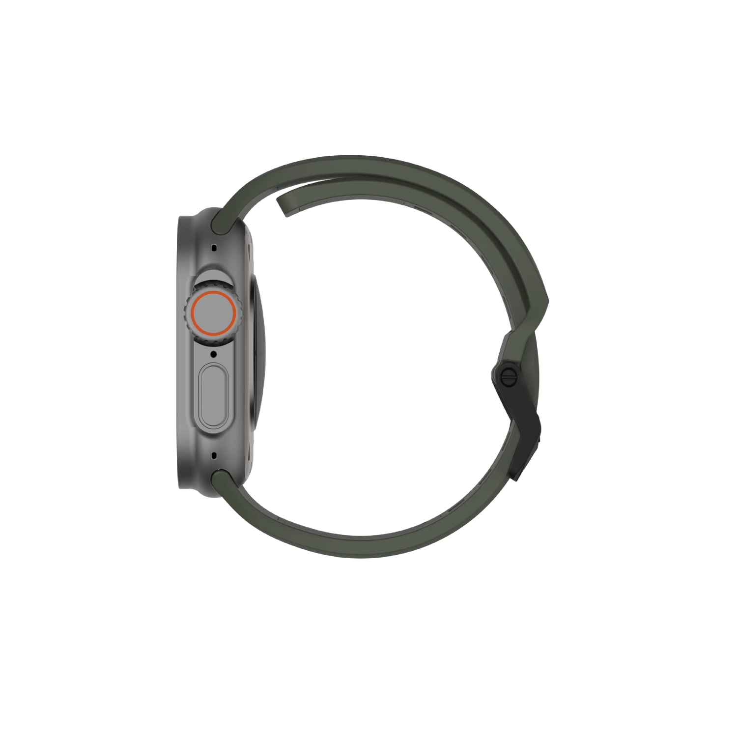 UAG Apple Watch 45mm/44mm/42mm/Ultra Silicone Scout Strap , Foliage Green
