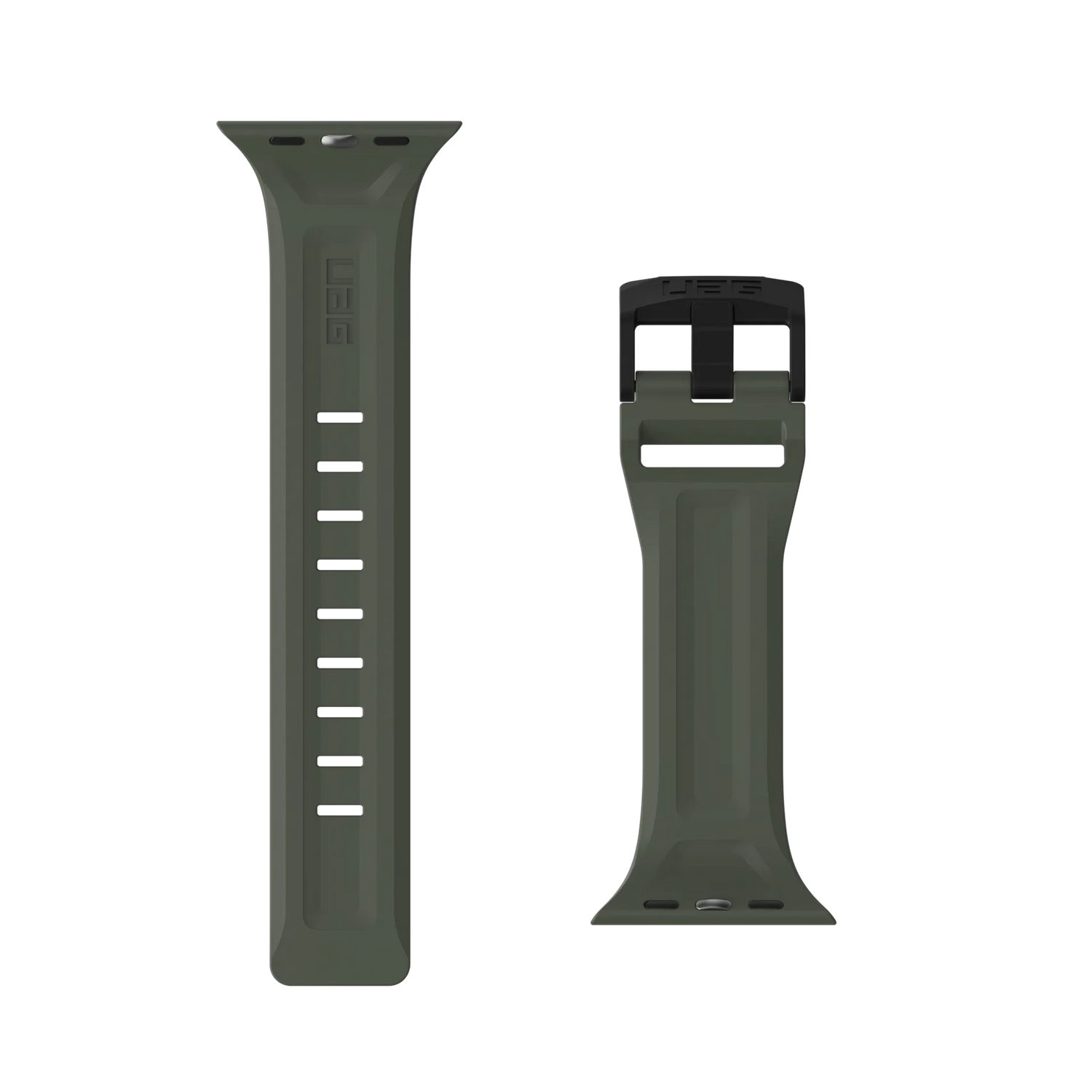 UAG Apple Watch 45mm/44mm/42mm/Ultra Silicone Scout Strap , Foliage Green