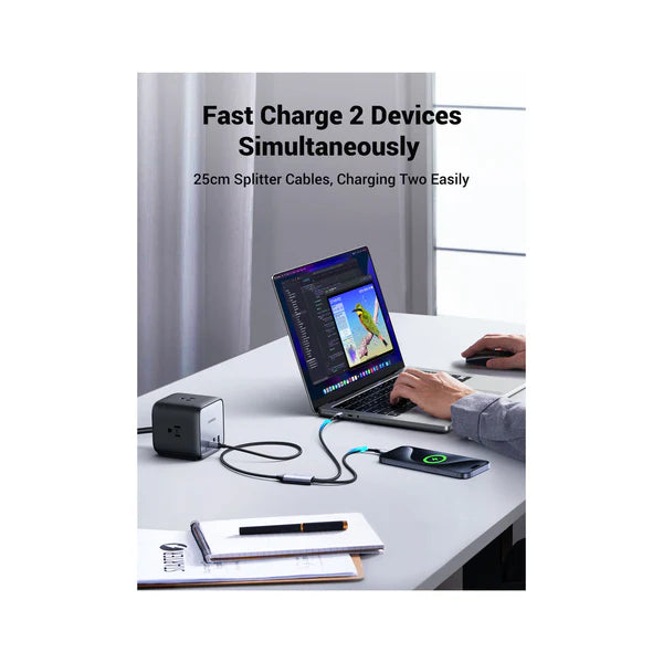 UGREEN 2-in-1 Universal PD Fast Charging Cable 5A Max 100W Max