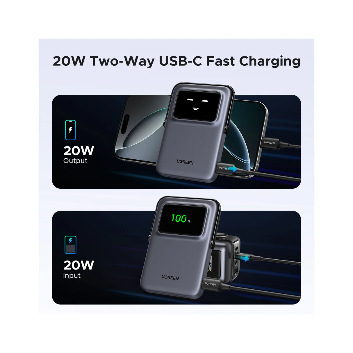 UGREEN 5000mAh Magnetic Wireless Power Bank