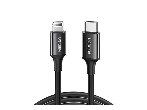 US171 | UGREEN | USB-C to Lightning Cable M/M Nickel Plating ABS Shell 1m (Black)US171 | 60751