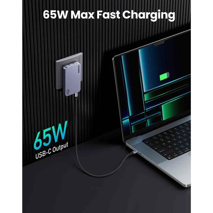 UGREEN Nexode Pro 65W 3-Port GaN Ultra-Slim Fast Charger 25356