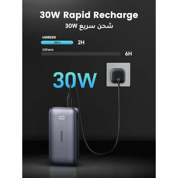 PB502 | UGREEN | 10000mAh PD-30WTwo-way Fast Charging Power Bank PB502 | 25185