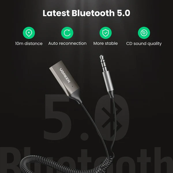 Ugreen Bluetooth Receiver 5.0 Car Adapter