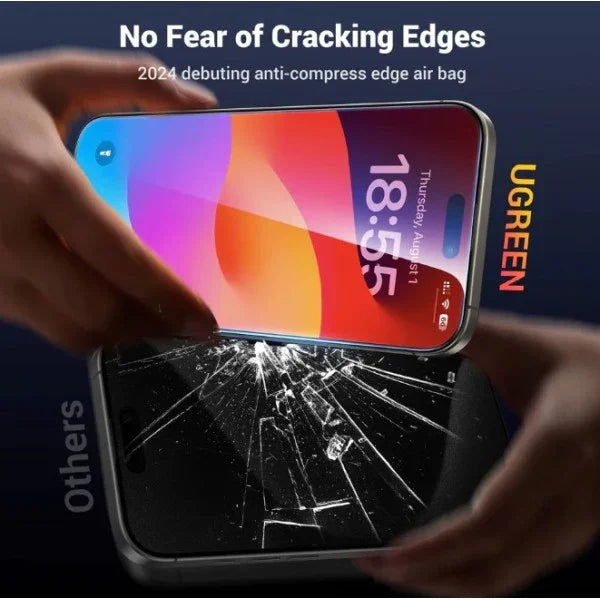 SP630 | UGREEN | HD Screen Protector with Installation Frame for iPhone 16 Pro Max (2-Pack) | 45974