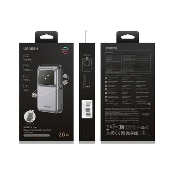 PB572 | UGREEN | Uno Magnetic Wireless Power Bank 10000mAh 20W | 45327