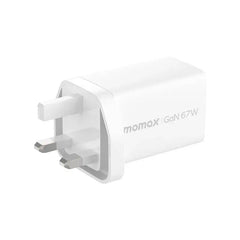 Momax ONEPLUG 67W 3-Port GaN Charger (White) - UM30UKW - GulfStore.com