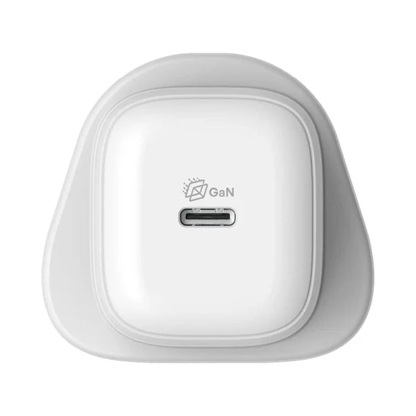 UM73UKW| Momax  1-Charge 45W 1-Port GaN Charger 1x USB-C | UK | White - GulfStore.com
