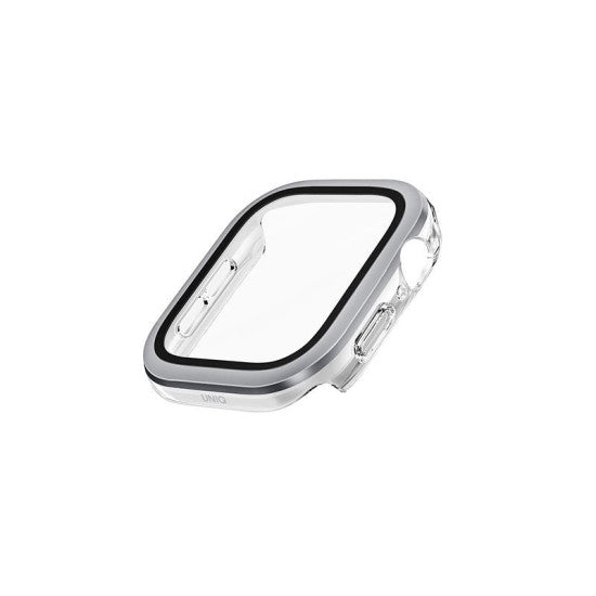 UNIQ VOUTE WATCH CASE WITH TEMPERED GLASS SCREEN 46MM - SILVER (SILVER)