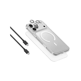 UNIQ-IP6.3P(2026)-CVEMBUN4IN1 | غطاء هاتف UNIQ HYBRID لهاتف iPhone 18 Pro | إصدار 2026 | مقاس 6.3 بوصة | حزمة 4 في 1 CLEARVUE 360 ESSENTIAL مع خاصية الشحن MagClick