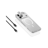 UNIQ-IP6.9P(2026)-CVEMBUN4IN1 | UNIQ HYBRID Iphone 18 Pro Max | 2026 | 6.9" | Magclick Charging CLEARVUE 360 ESSENTIAL 4 IN 1 Bundle Pack With Cable