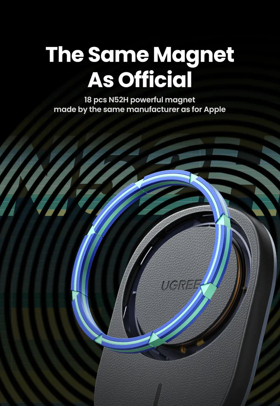 CD345 | UGREEN | Magnetic Car Wireless Charger 15W | 25925