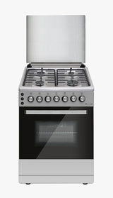 Lofratelli Gas Cooker Free Standing 60x60 4 Burners Button Ignition Full Safety - (LFGC60SS) - GulfStore.com